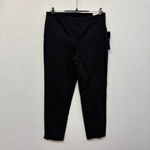 NWT Slim-Sation by Multiple Women Pull On Ankle Pants Size 12 Black D010 -13